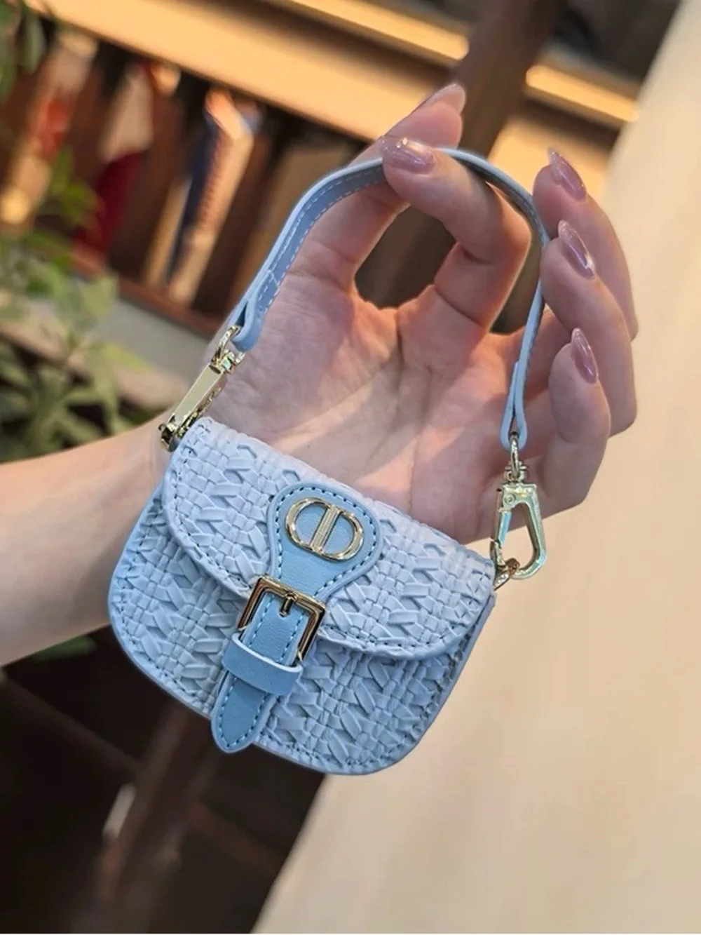 Mini Woven Bag Charm